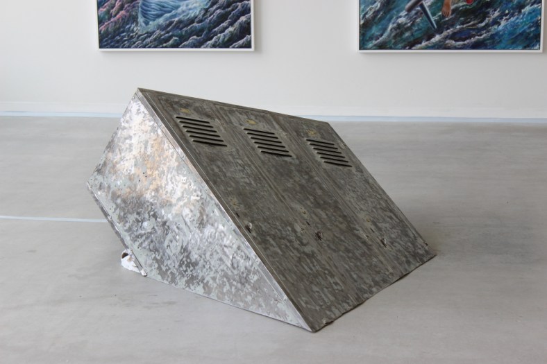Locked-In, 2015, Metal, 5 x 4 x 3.5 feet