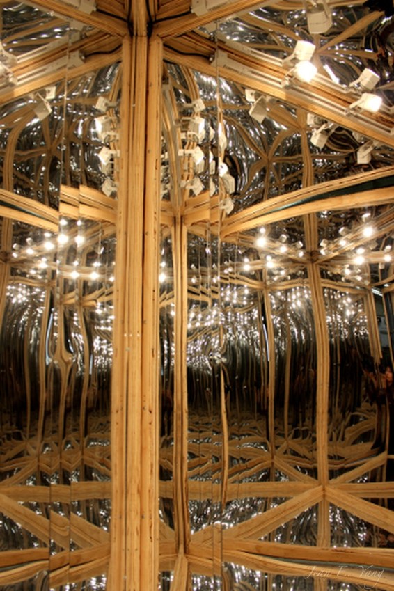 Mirror Phase, 2014, Wood and Plexiglas Mirror, 6 x 5 x 7 feet