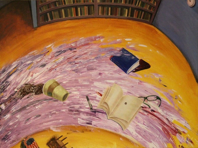 The Library, 2014, Oil on canvas, 48 x 36 inches