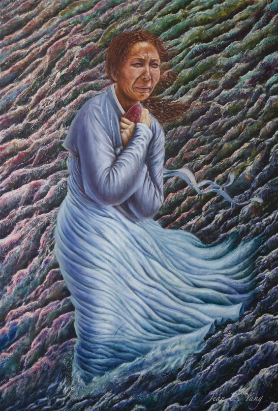 The Mother @ 2014, 2015, Oil on canvas, 50 x 72 inches