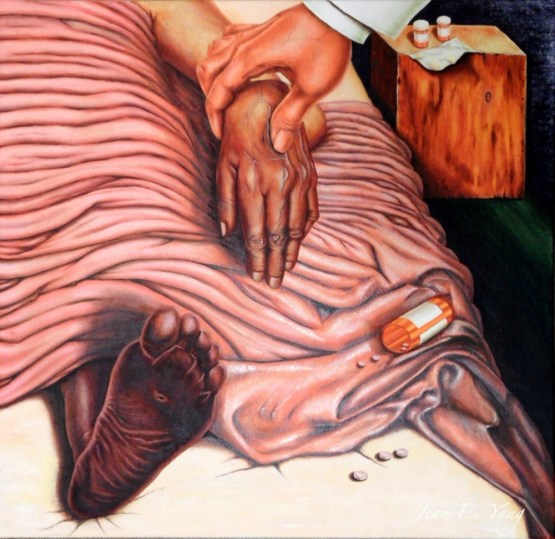 The Patient, 2013, Oil on canvas, 24 x 24 inches